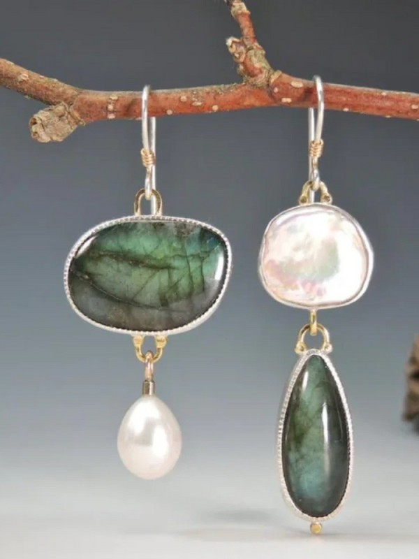 Vintage Stone Earrings