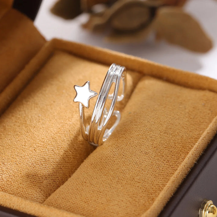Adjustable Multilayer Star Ring