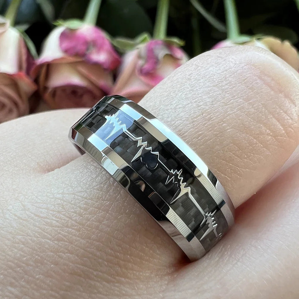 Heartbeat Inlay Ring