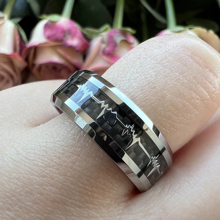 Heartbeat Inlay Ring