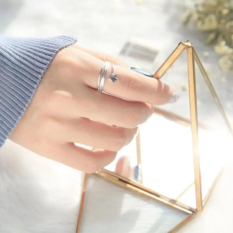 Adjustable Multilayer Star Ring