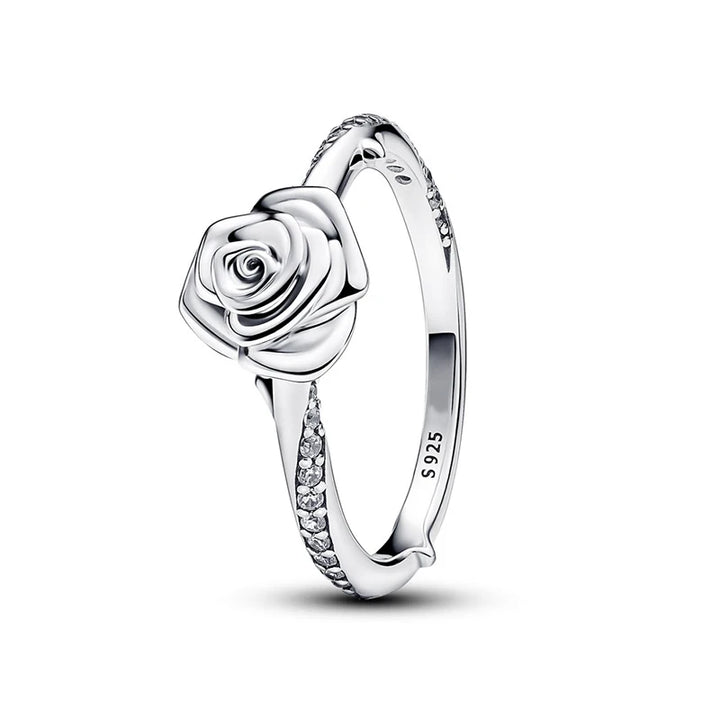 Sterling Silver Rose Ring