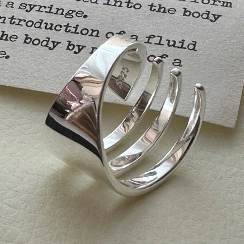 Adjustable Layered Irregular Vintage Ring