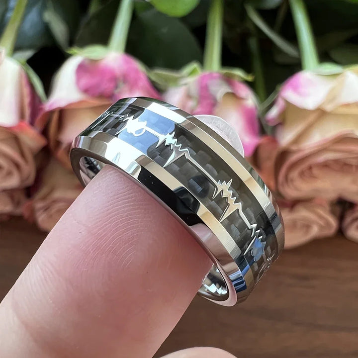 Heartbeat Inlay Ring