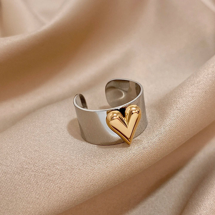 Adjustable Heart Ring
