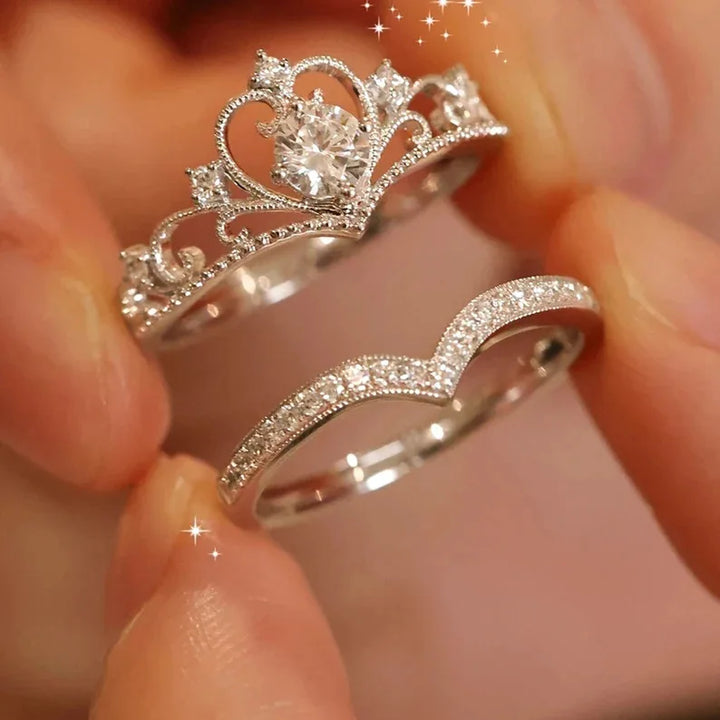 Two Piece Crown Ring