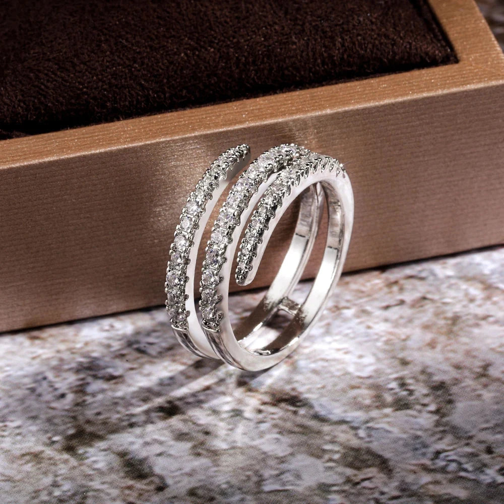 THREE-LAYER CRYSTAL RING