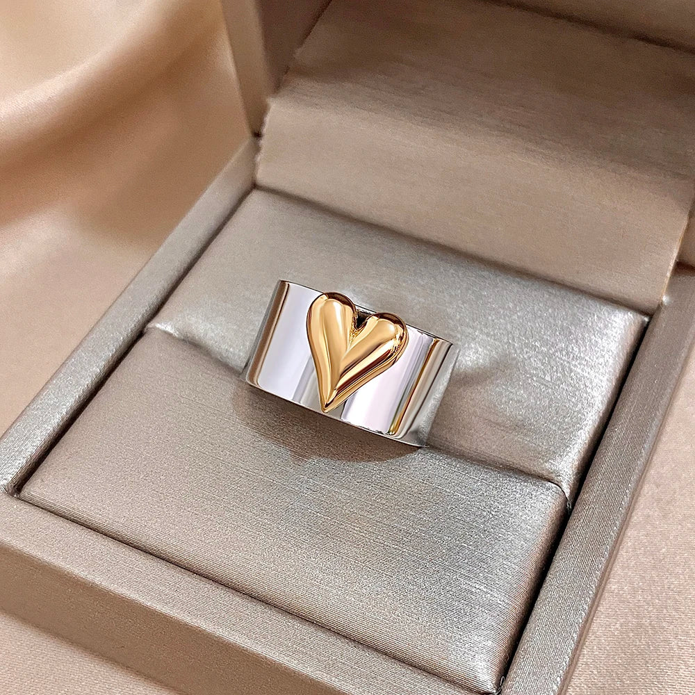 Adjustable Heart Ring