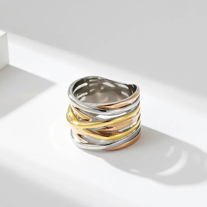 Multilayer Cross Wide Band Ring