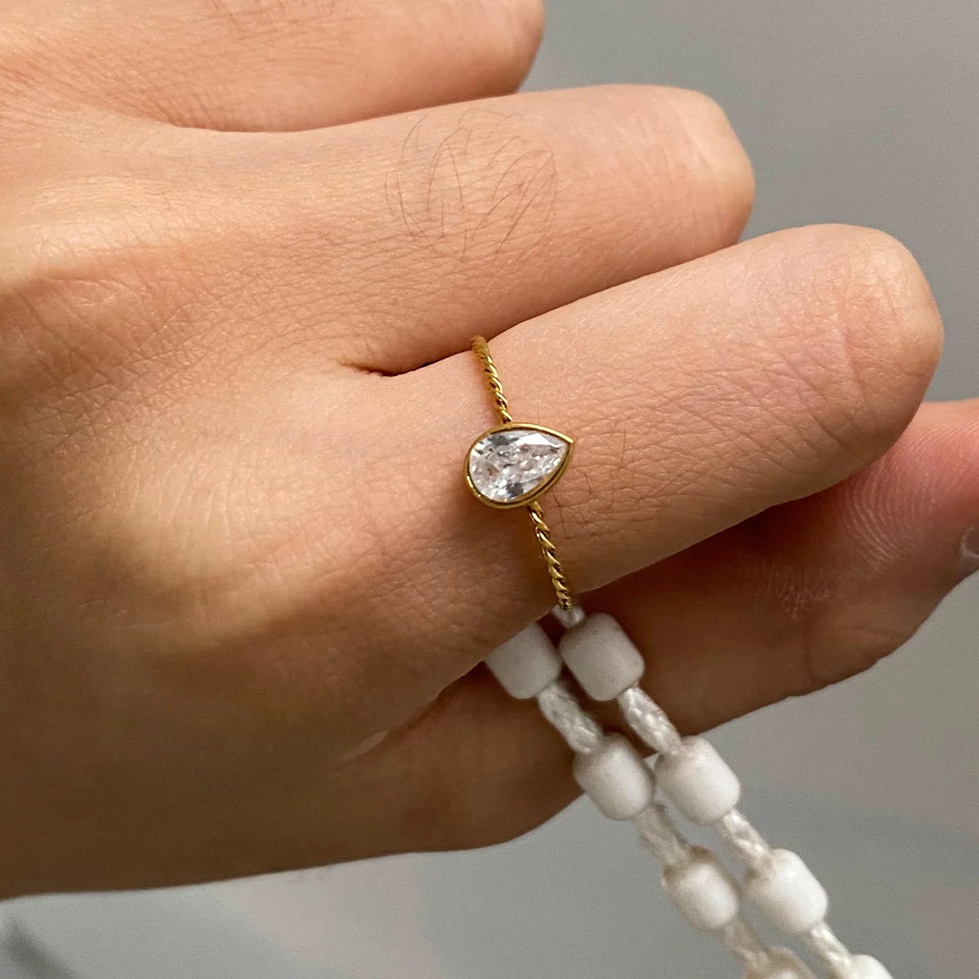 Three Piece Set Golden Ring