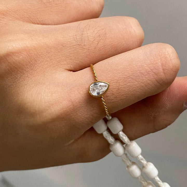 Three Piece Set Golden Ring