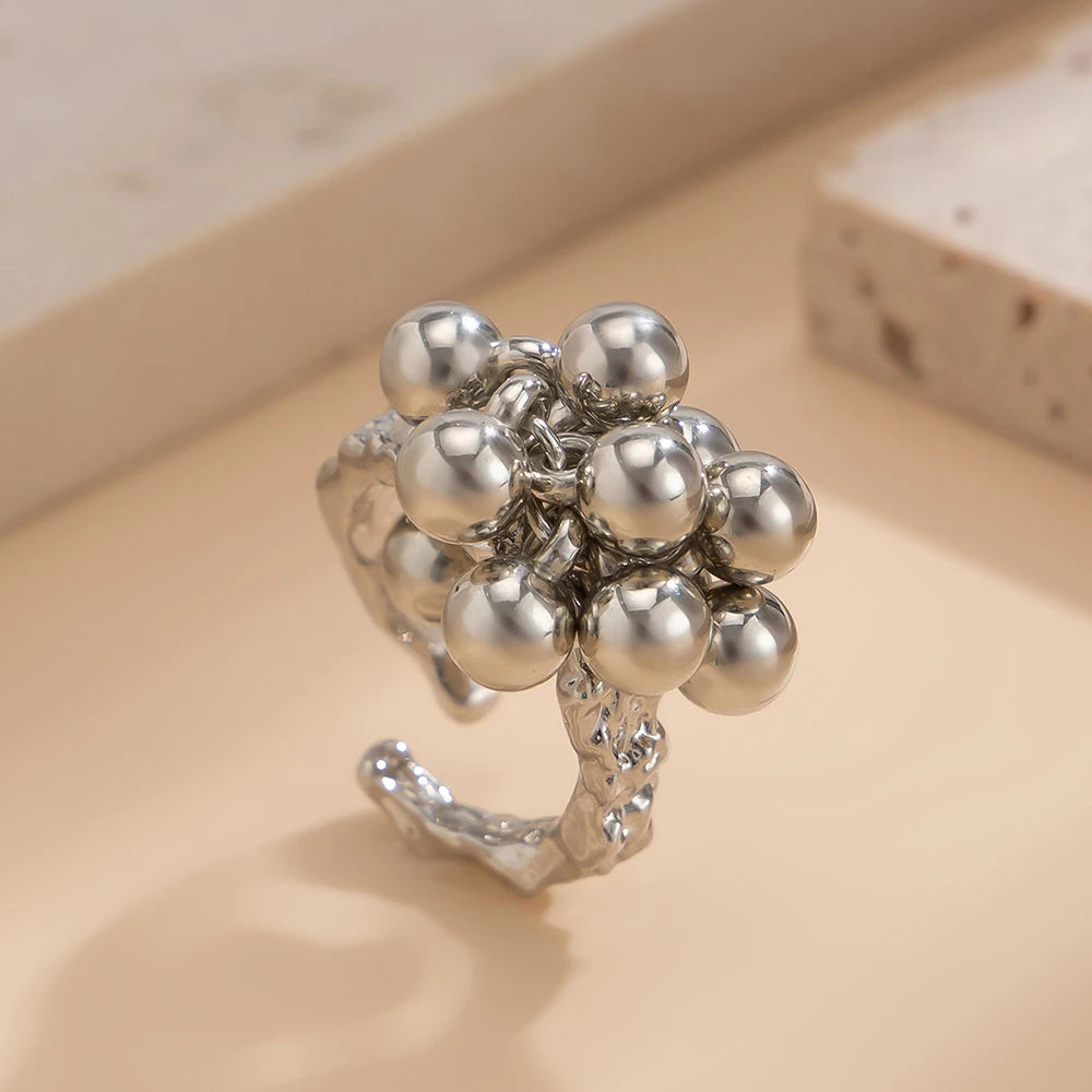 Adjustable Pearl Ring