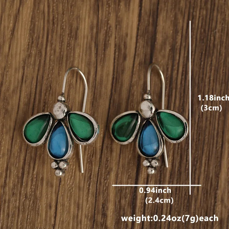 Charming Stone Waterdrop Earrings