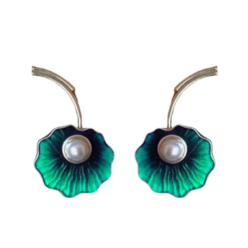 Flower Pearl Earrings