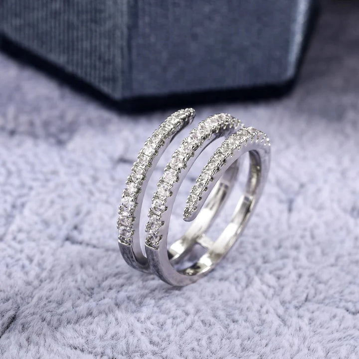THREE-LAYER CRYSTAL RING