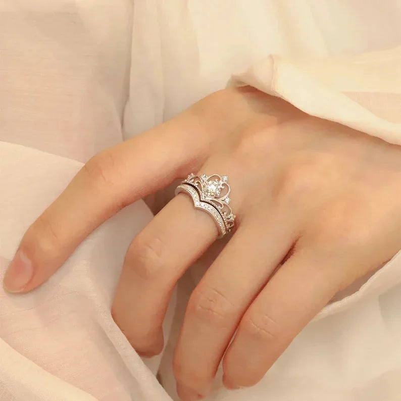 Two Piece Crown Ring