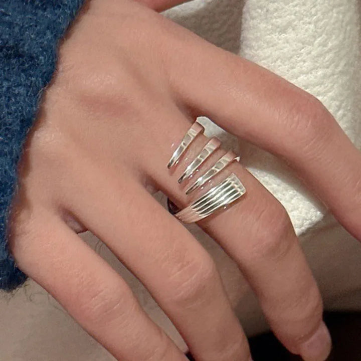 Adjustable Layered Irregular Vintage Ring