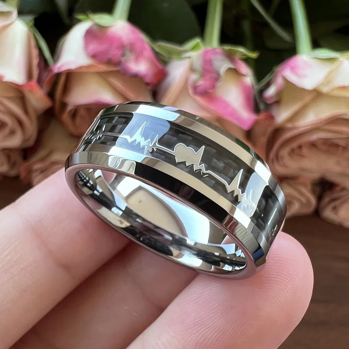 Heartbeat Inlay Ring