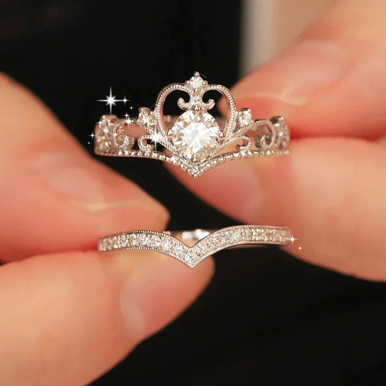 Two Piece Crown Ring