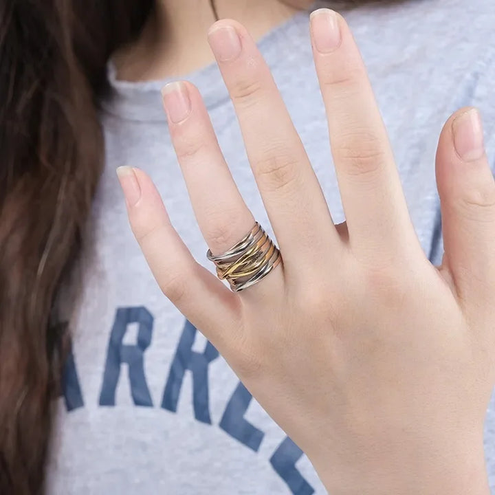 Multilayer Cross Wide Band Ring