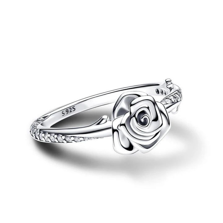 Sterling Silver Rose Ring
