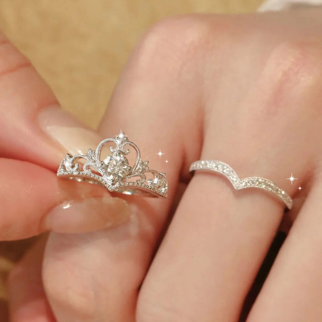 Two Piece Crown Ring