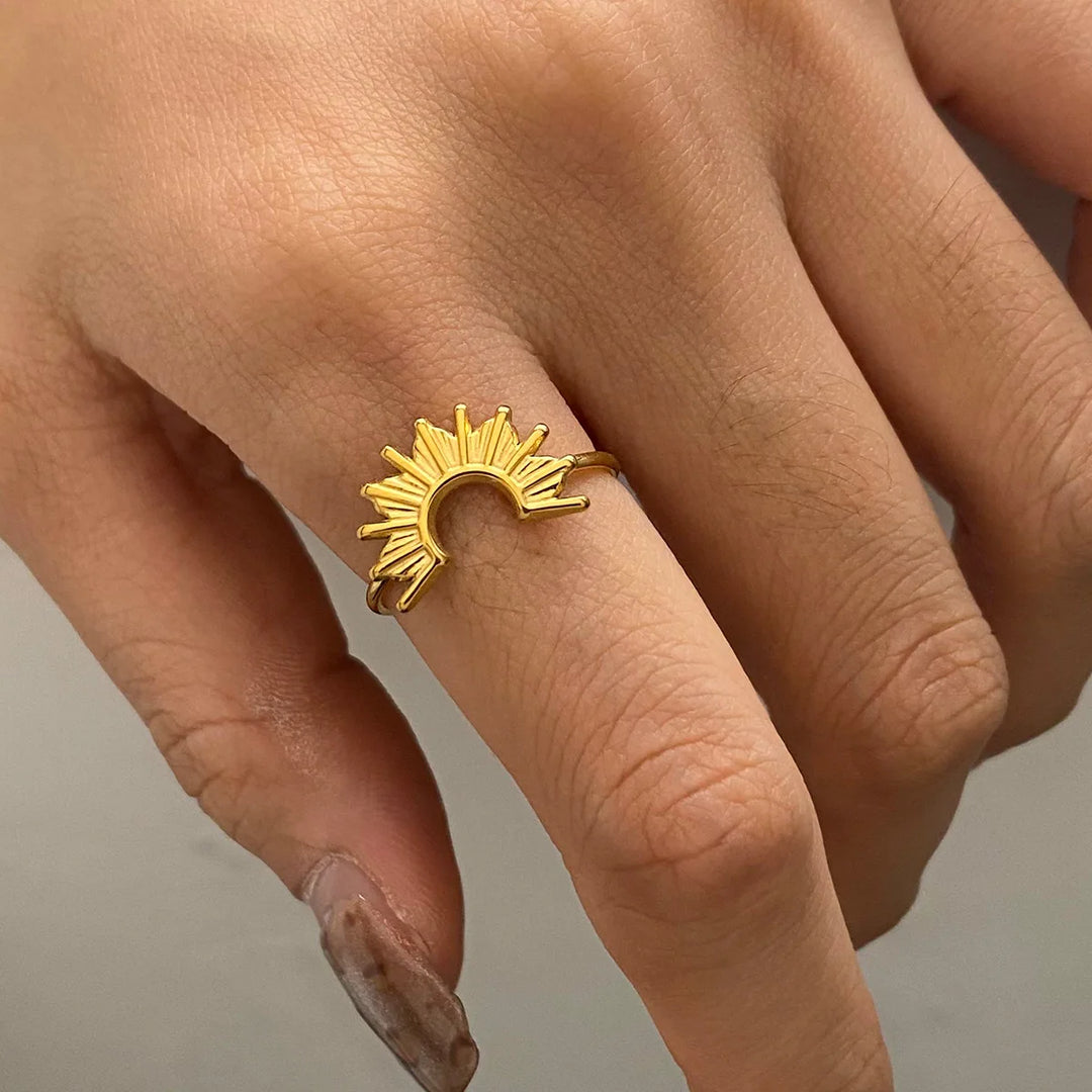 Three Piece Set Golden Ring