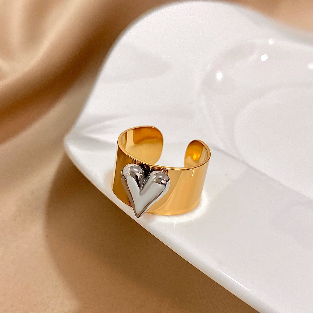 Adjustable Heart Ring