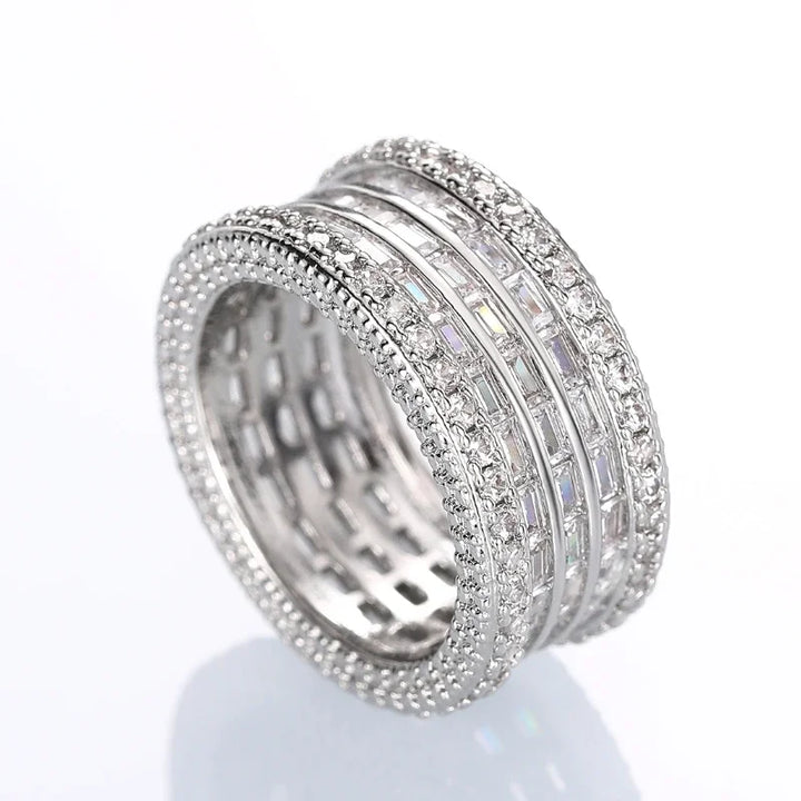Brilliant Full Inlaid Ring