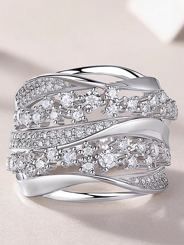 Luxury Crystal Layer Ring