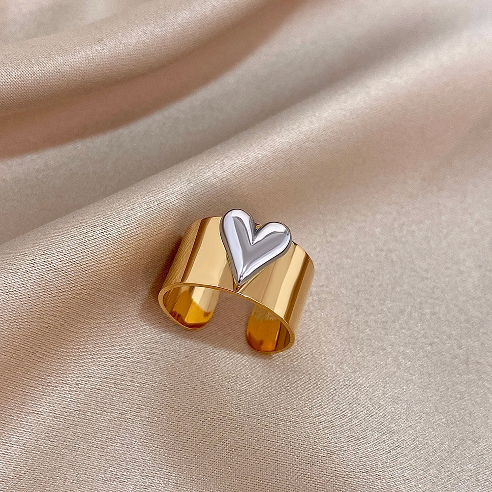 Adjustable Heart Ring