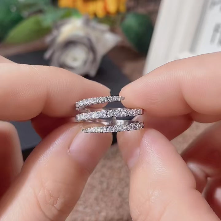 THREE-LAYER CRYSTAL RING